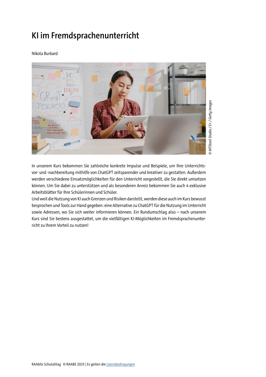 KI im Fremdsprachenunterricht