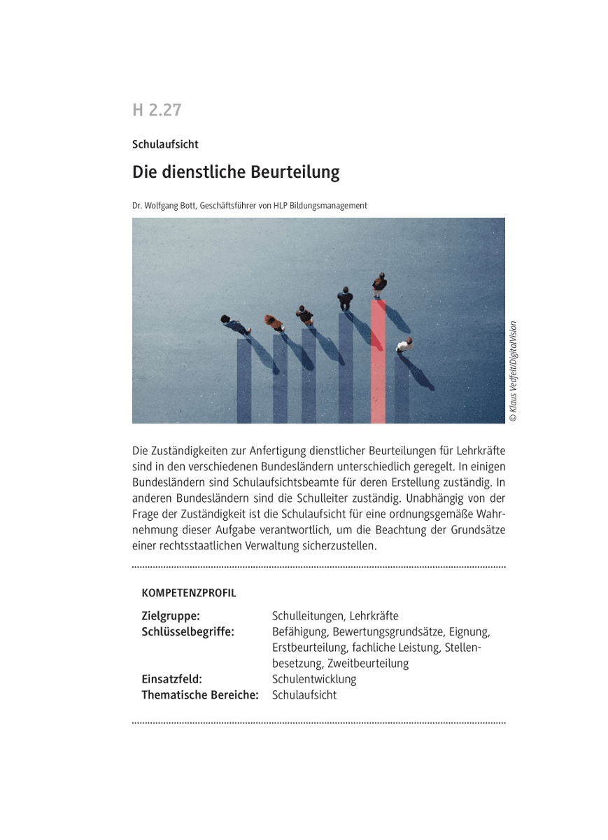 Die dienstliche Beurteilung