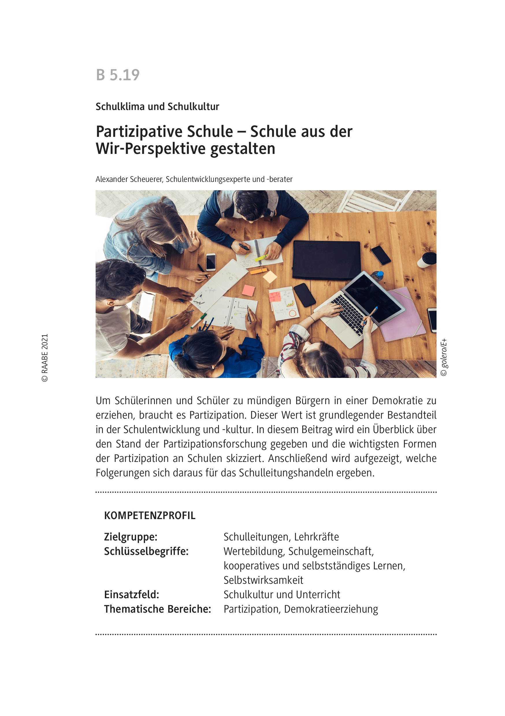Partizipative Schule
