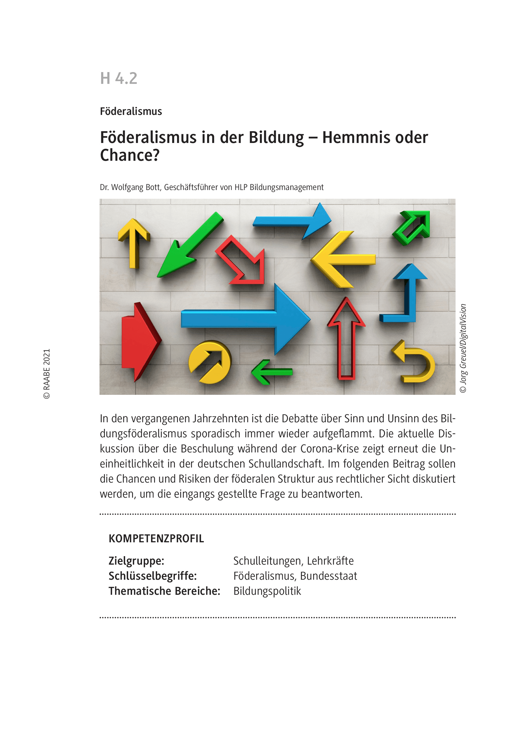Föderalismus in der Bildung