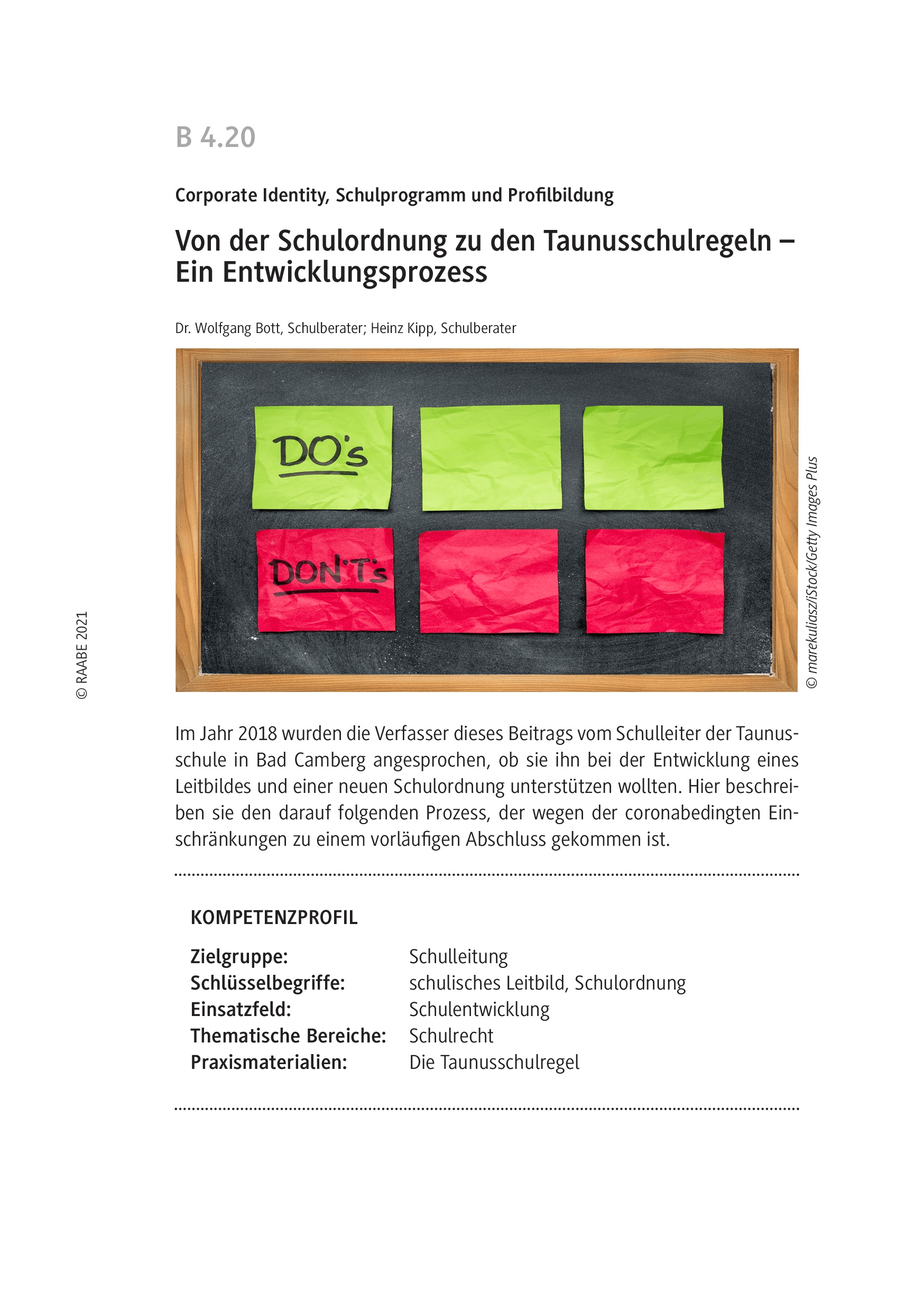 Leitbildentwicklung in der Praxis