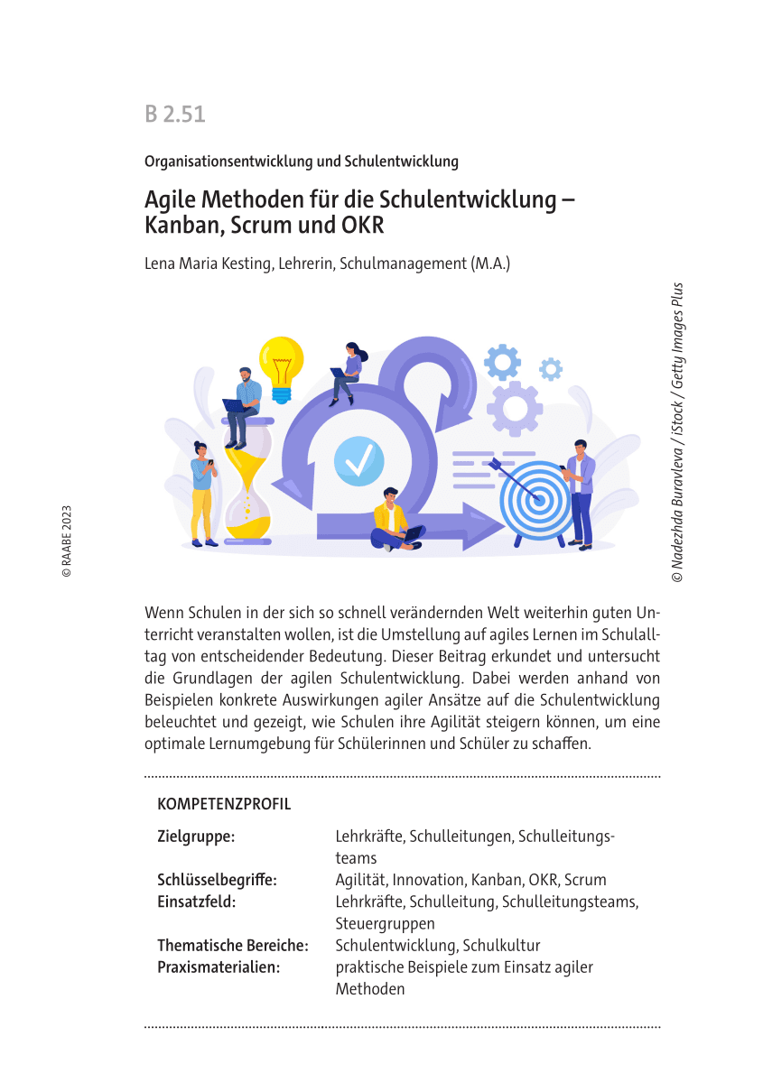 Agile Methoden für die Schulentwicklung