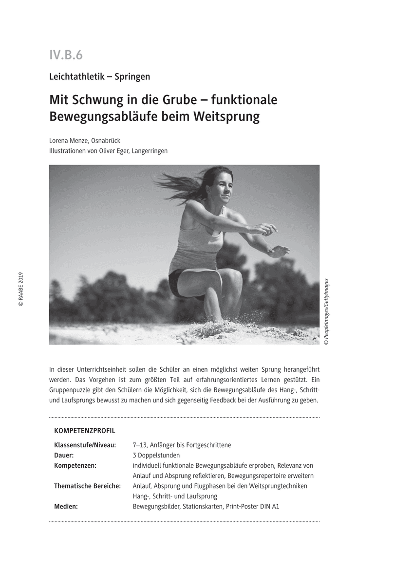 Mit Schwung in die Grube