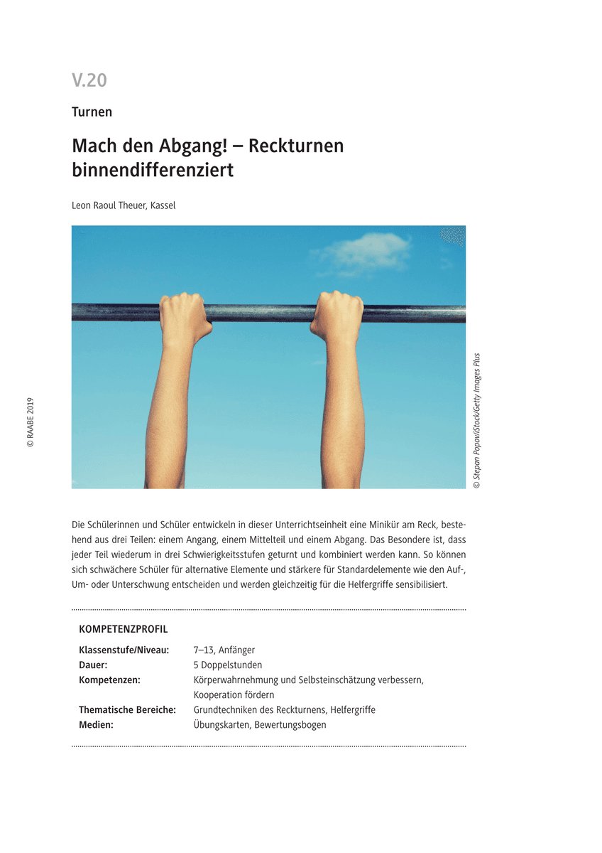 Mach den Abgang!