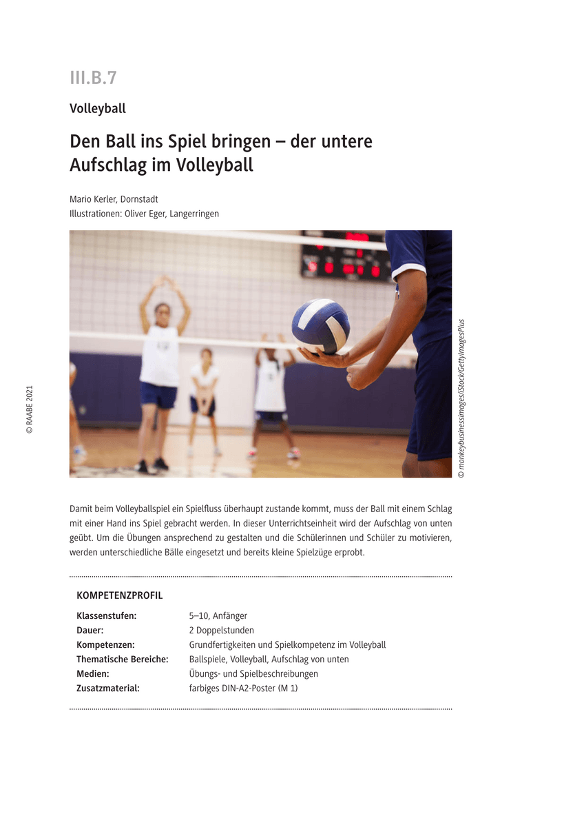 Den Ball ins Spiel bringen