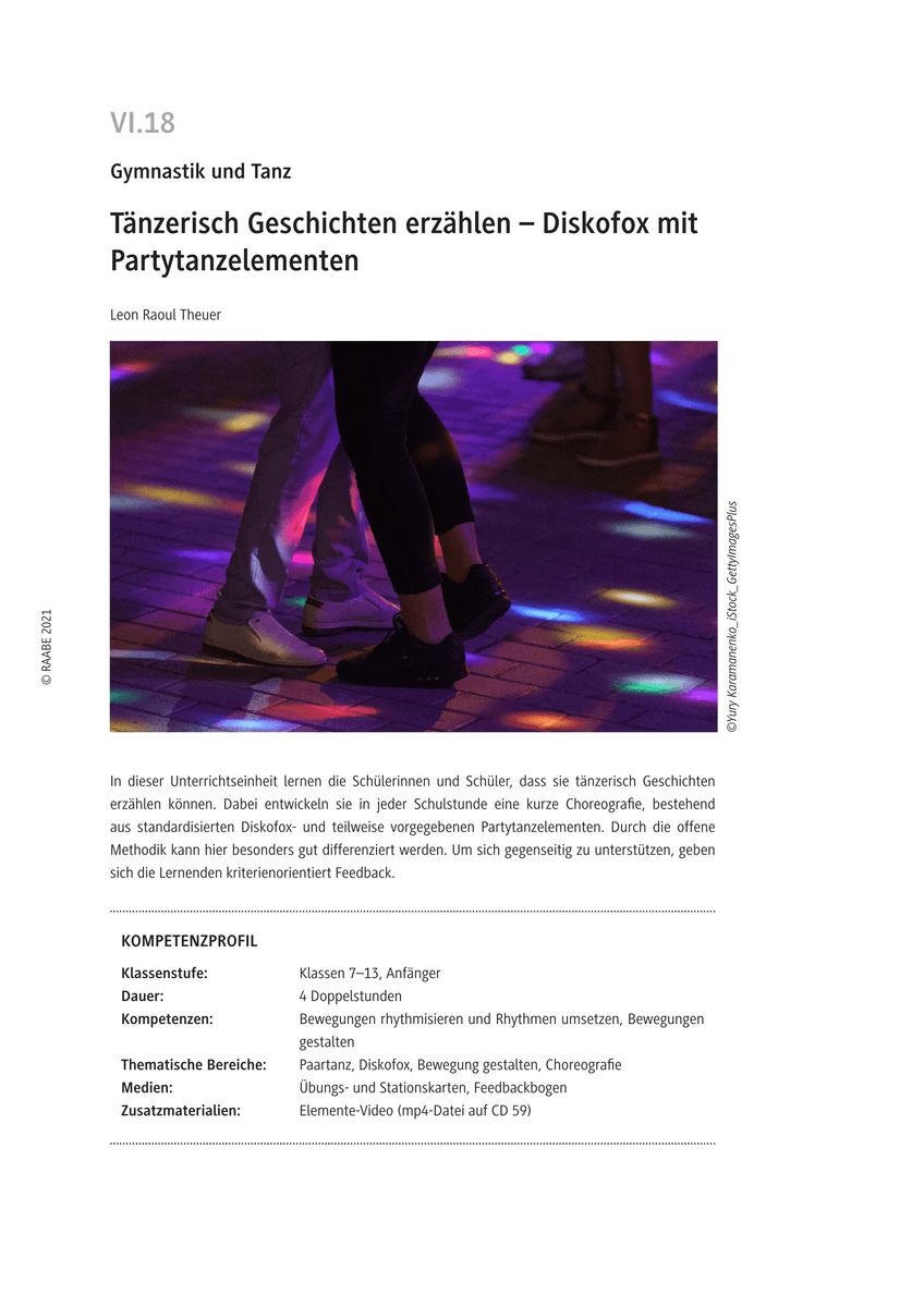 Tänzerisch Geschichten erzählen