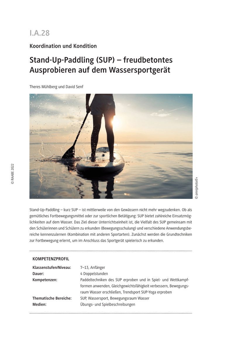Stand Up Paddling (SUP)