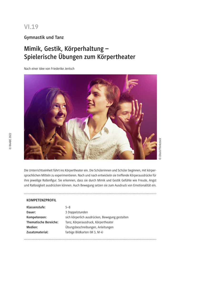 Mimik, Gestik, Körperhaltung