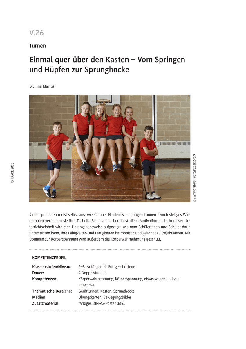 Einmal quer über den Kasten