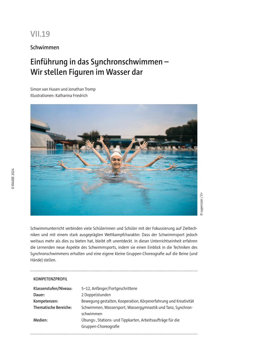 Einführung in das Synchronschwimmen