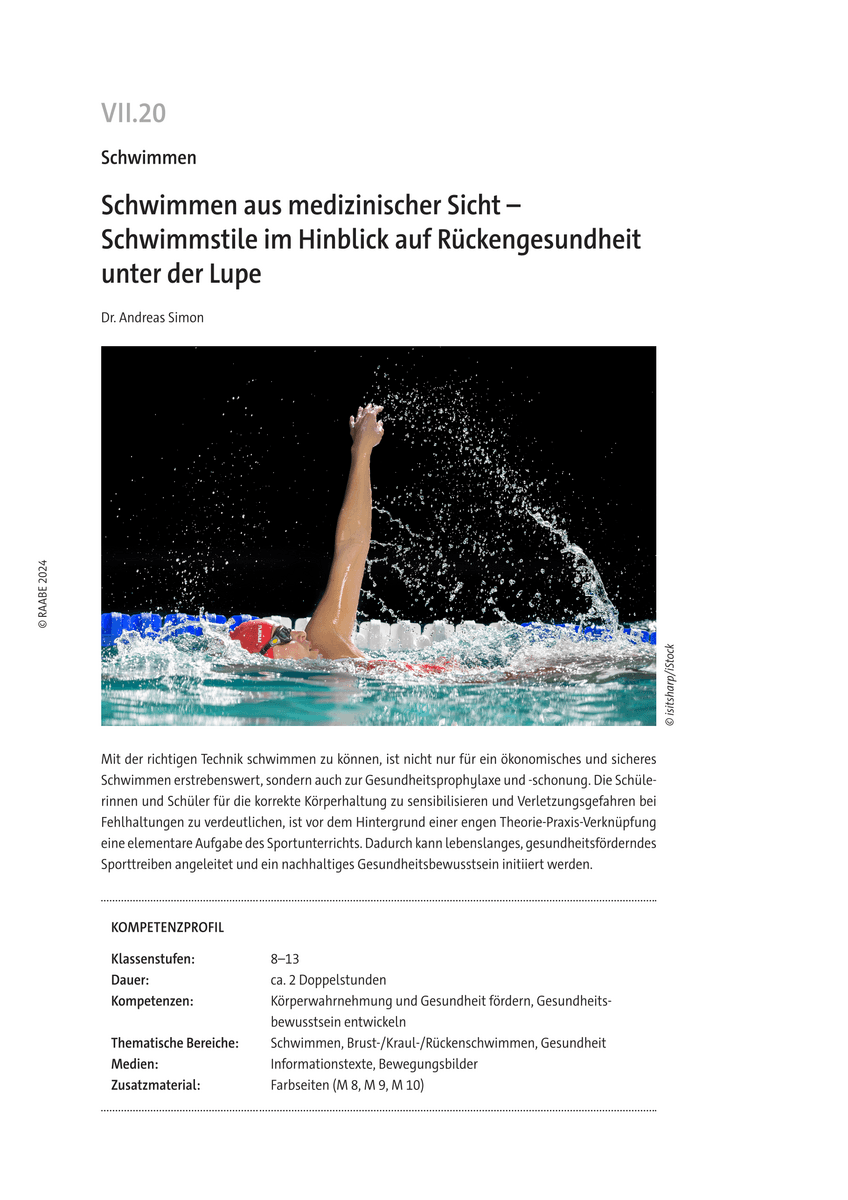 Schwimmen aus medizinischer Sicht