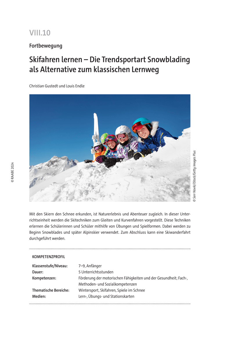 Skifahren lernen