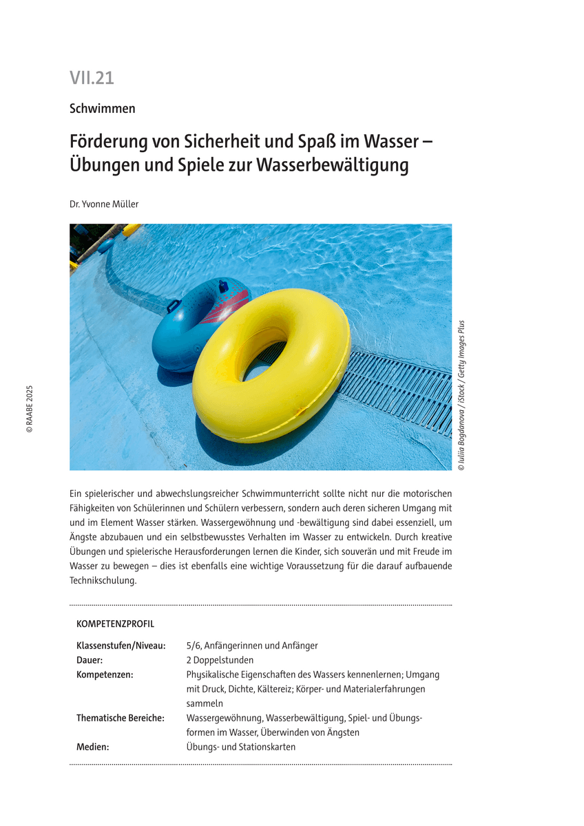 Förderung von Sicherheit und Spaß im Wasser