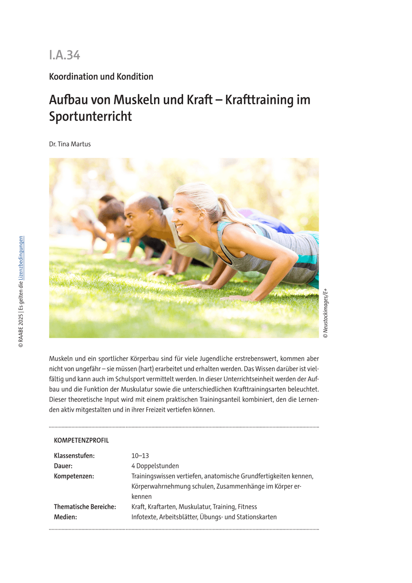 Aufbau von Muskeln und Kraft