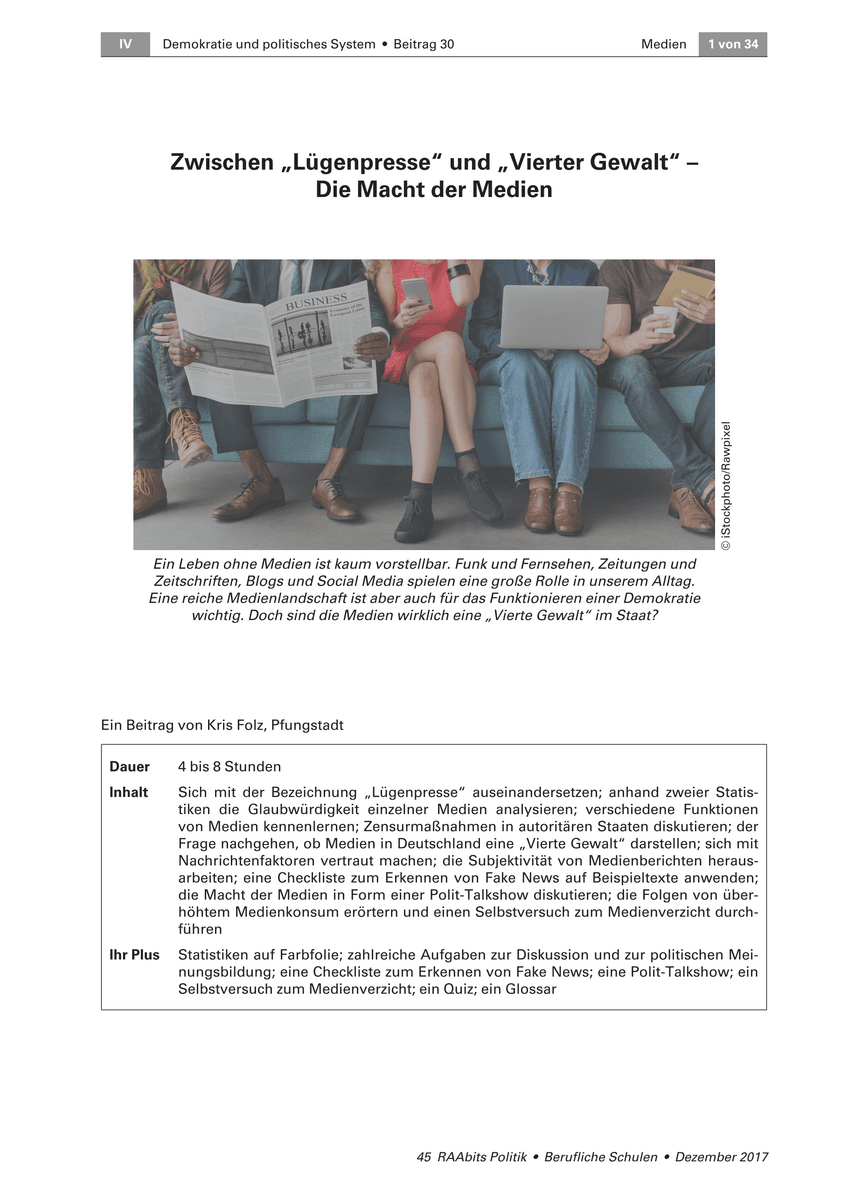 Zwischen „Lügenpresse“ und „Vierter Gewalt“