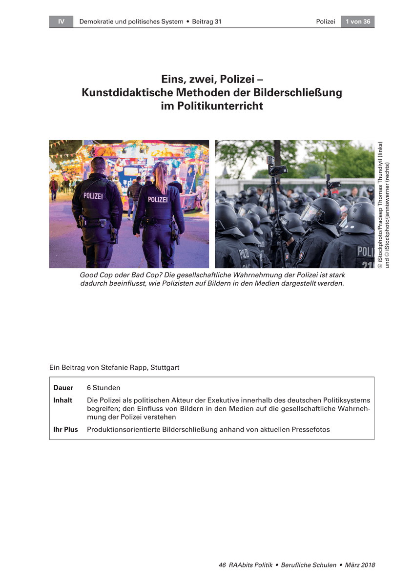 Eins, zwei, Polizei