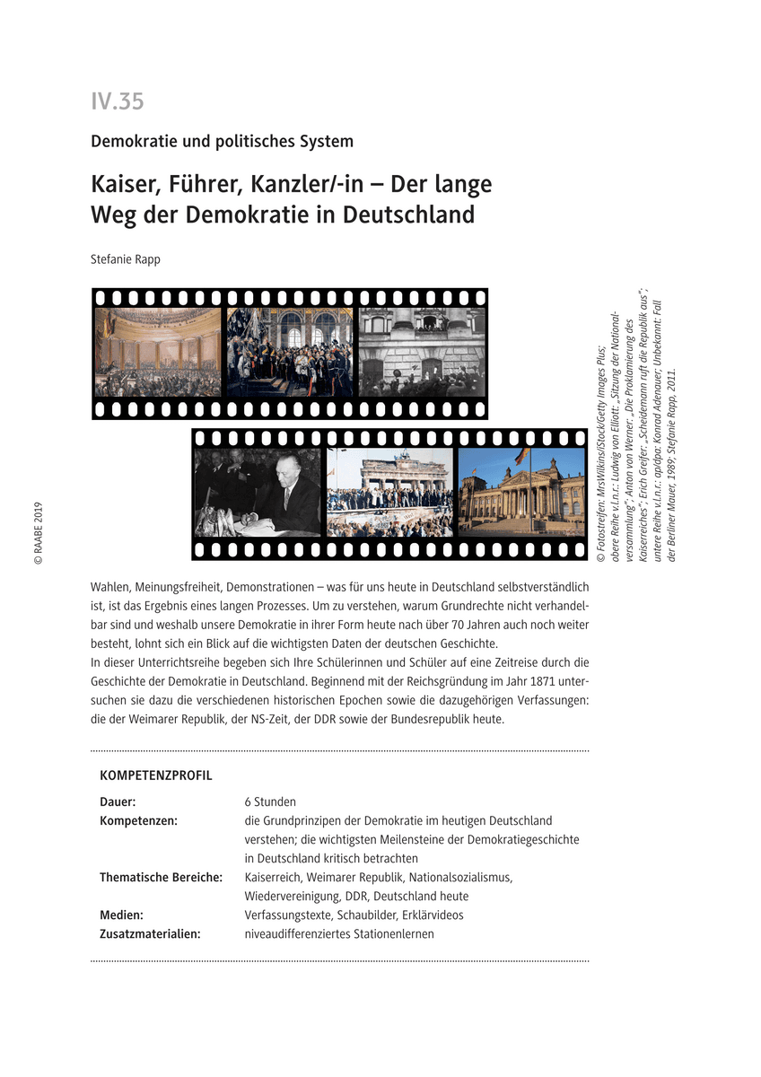 Kaiser, Führer, Kanzler/-in
