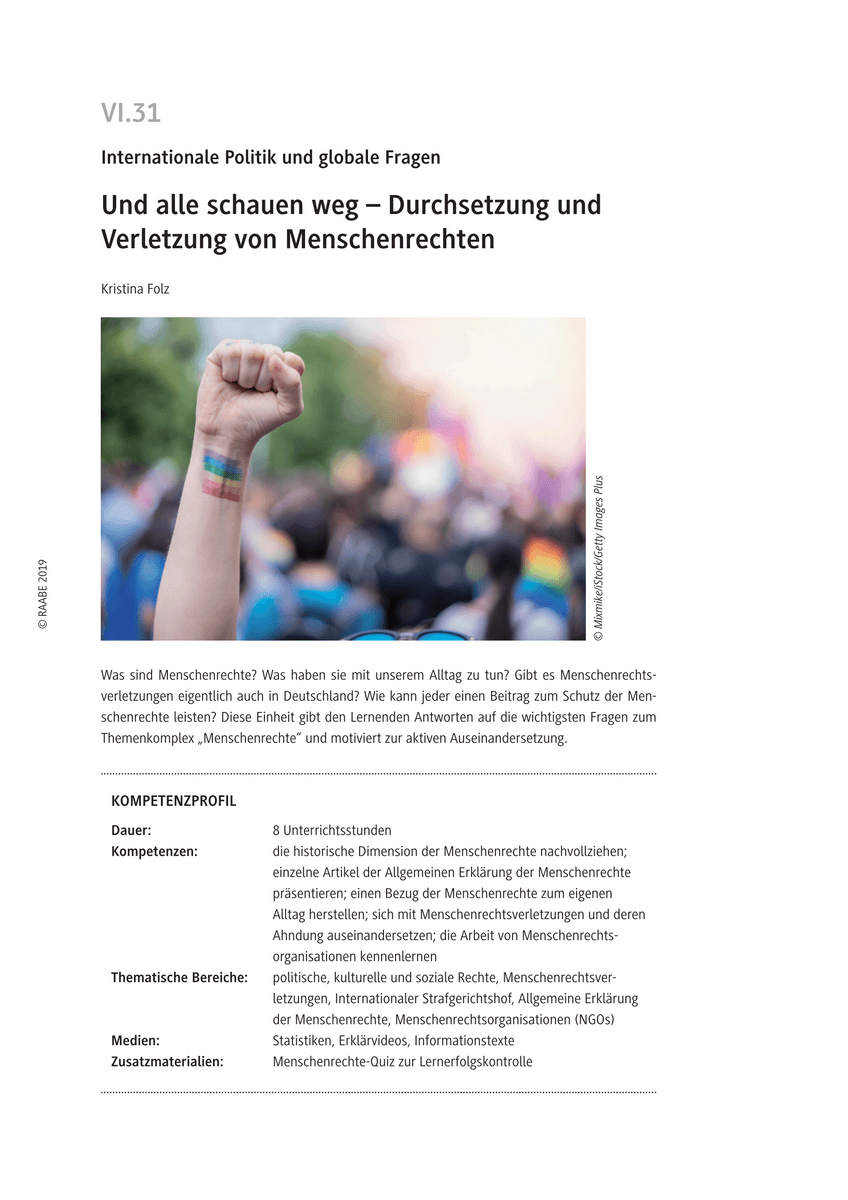 Und alle schauen weg