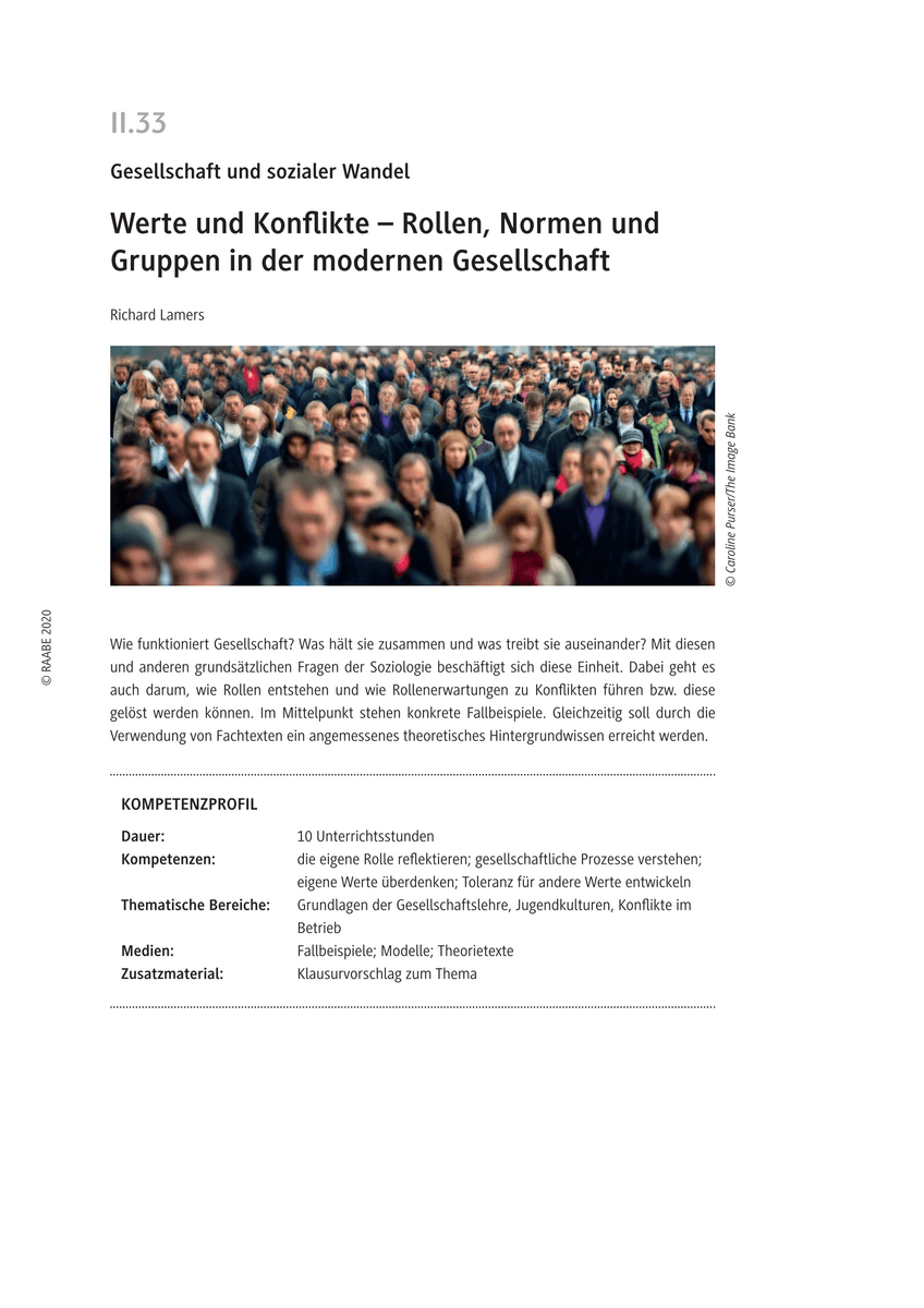 Werte und Konflikte