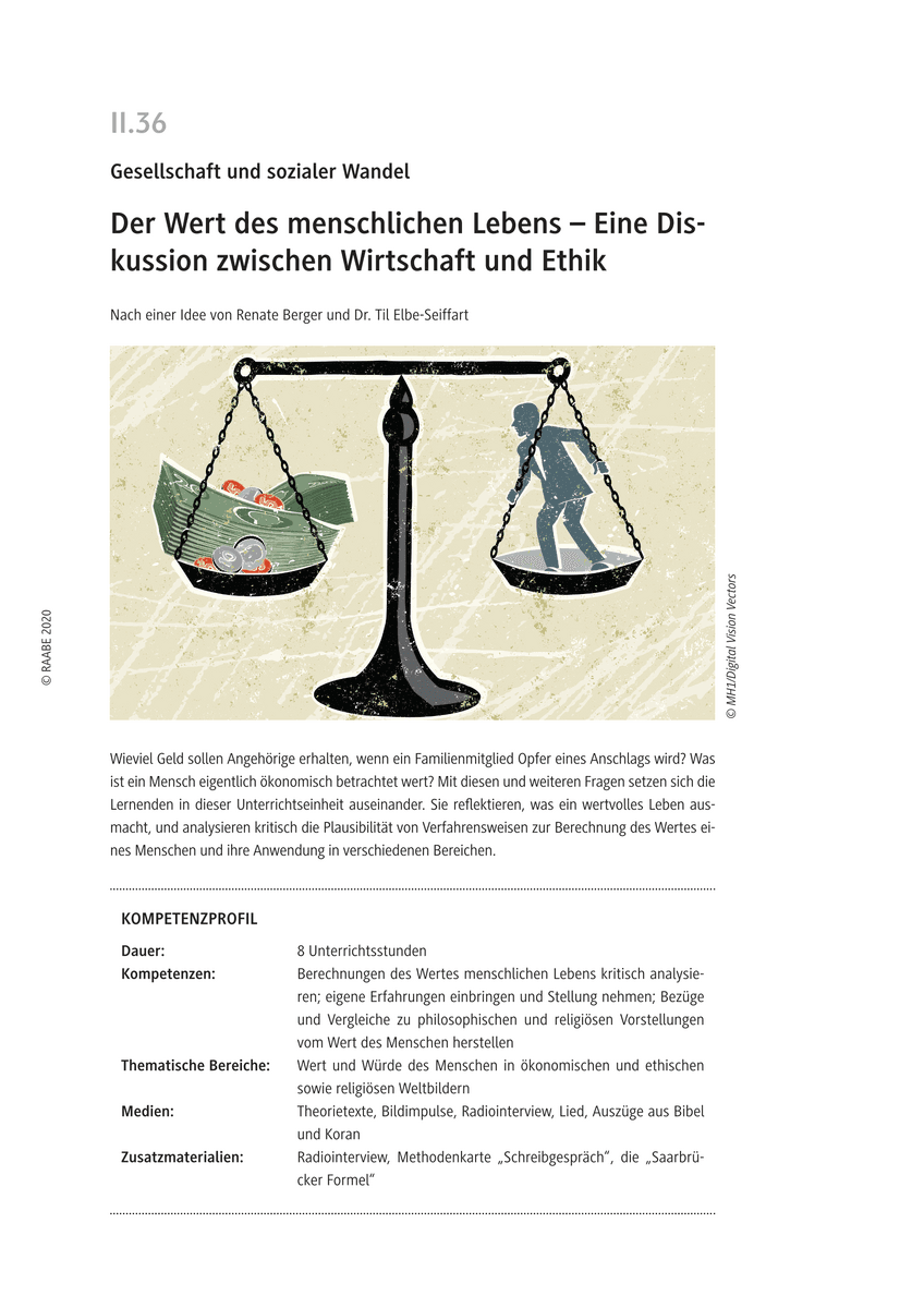Der Wert des menschlichen Lebens