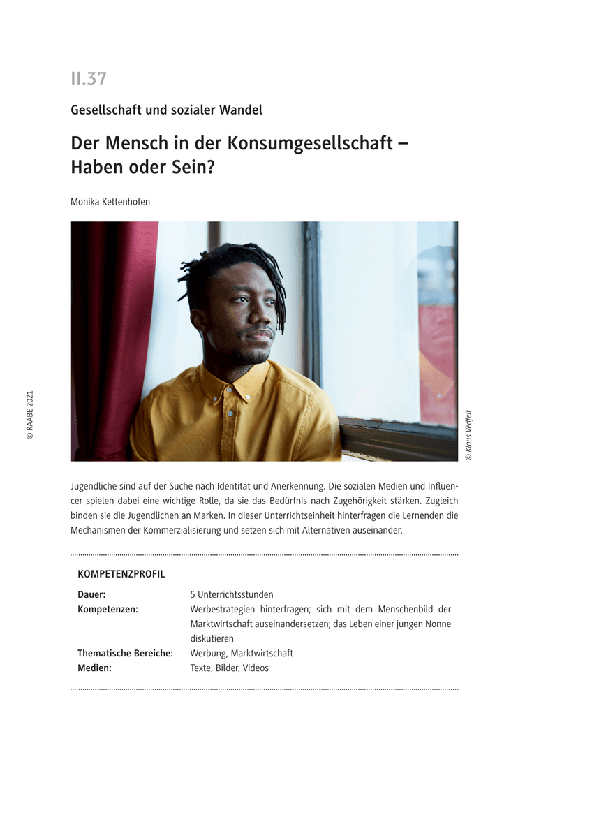 Der Mensch in der Komsumgesellschaft