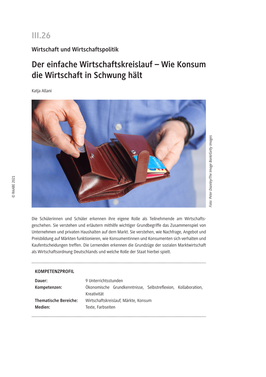 Der einfache Wirtschaftskreislauf