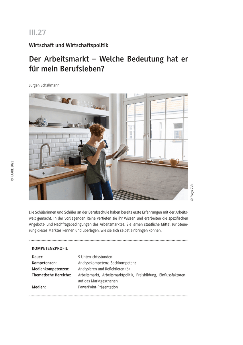 Der Arbeitsmarkt