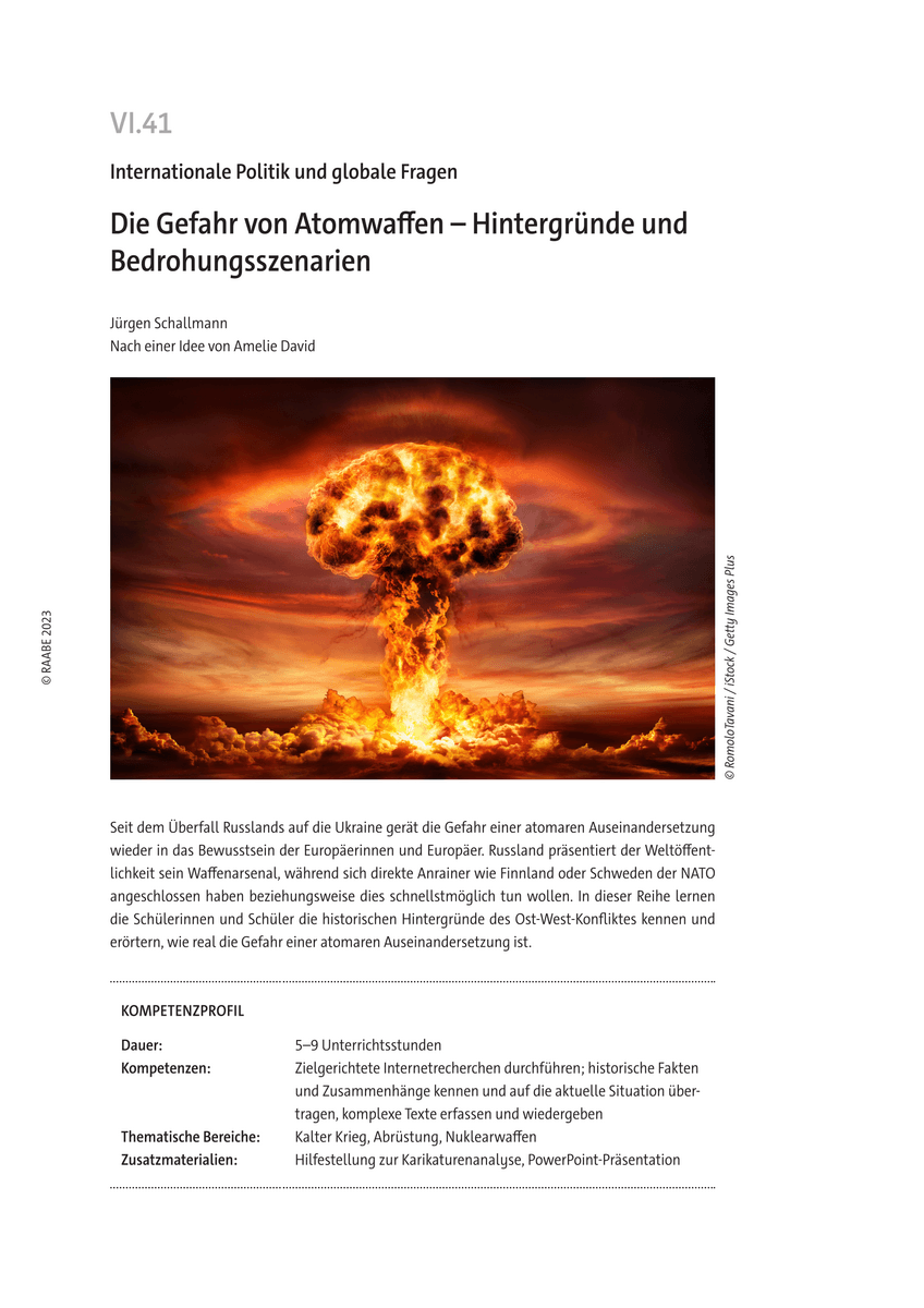 Die Gefahr von Atomwaffen