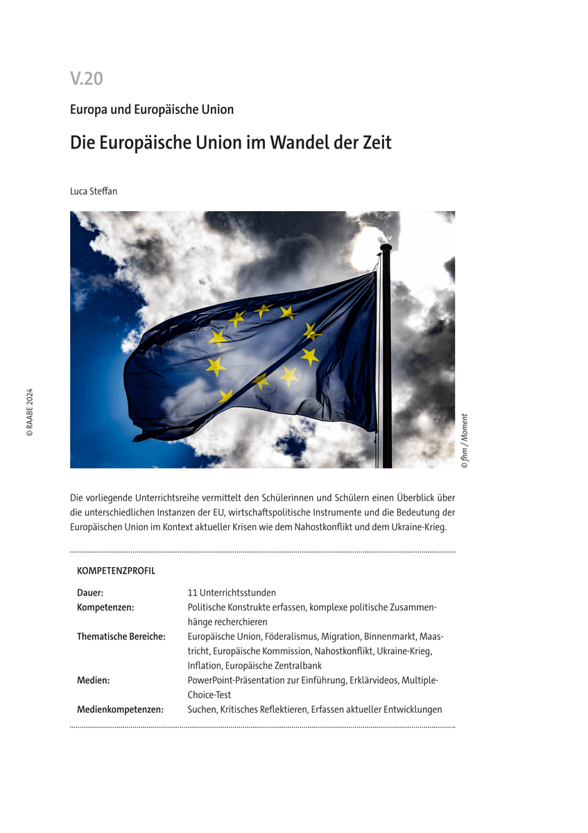 Die Europäische Union im Wandel der Zeit
