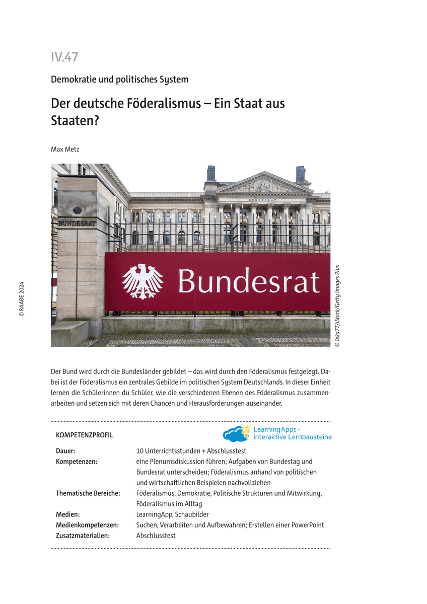 Der deutsche Föderalismus