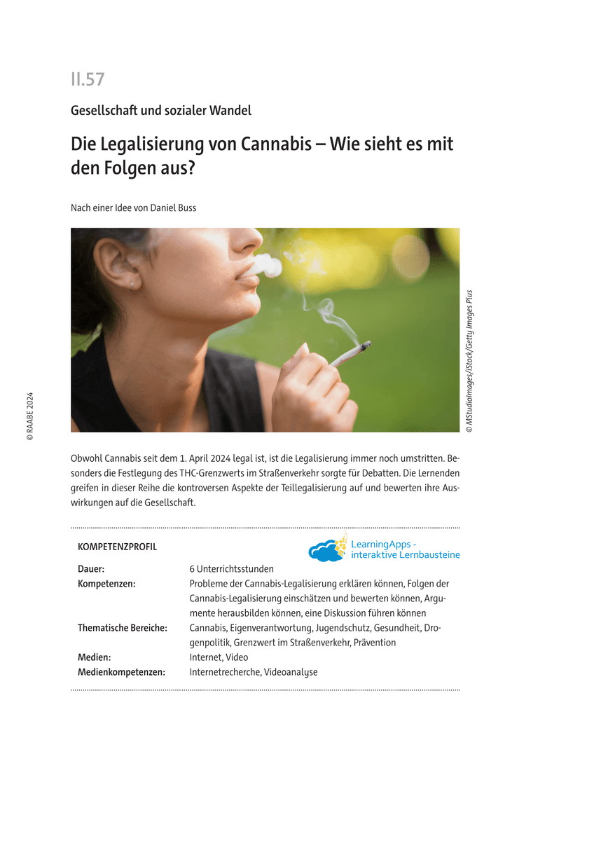 Die Legalisierung von Cannabis