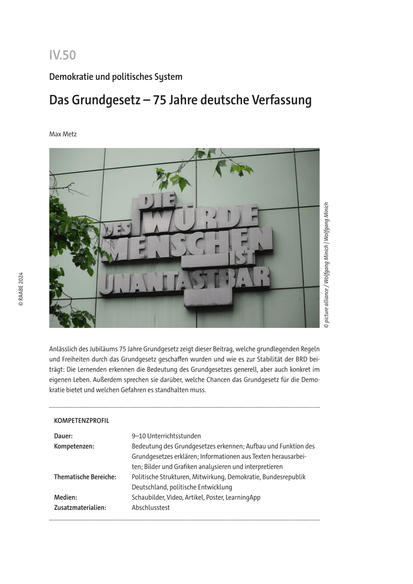 Das Grundgesetz