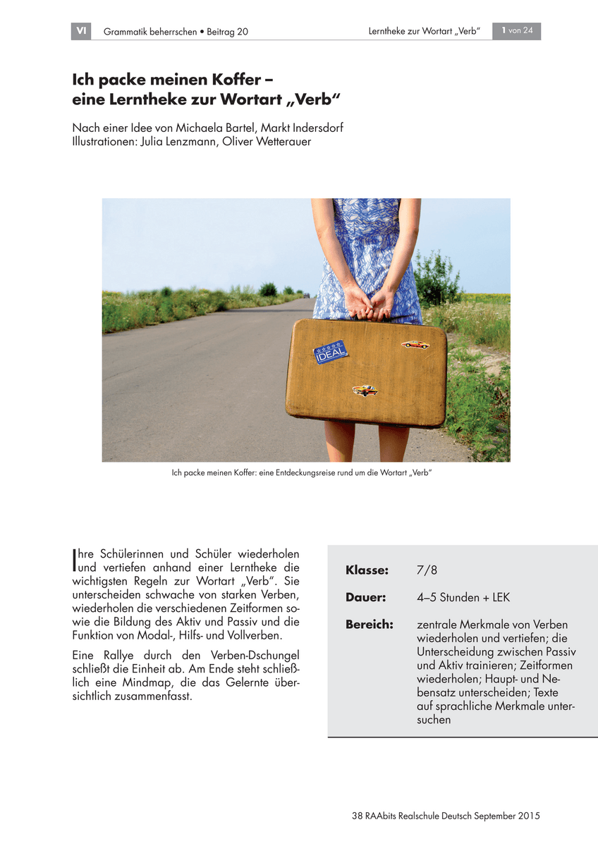 Ich packe meinen Koffer