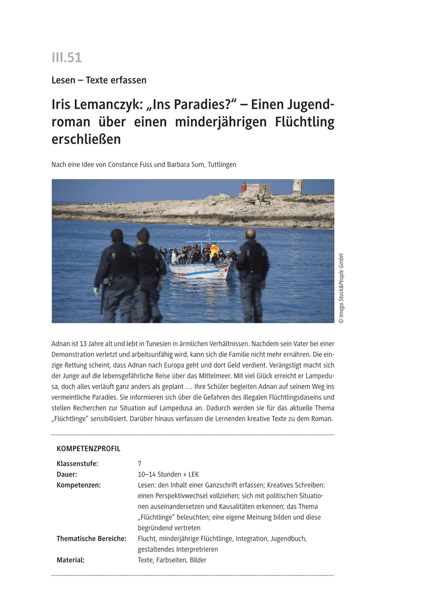 Iris Lemanczyk: „Ins Paradies?“