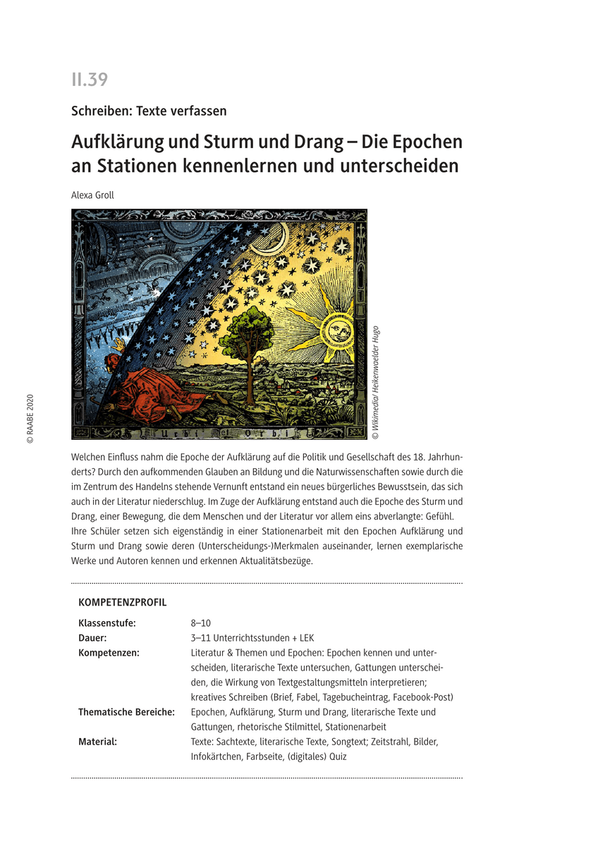 Aufklärung und Sturm und Drang