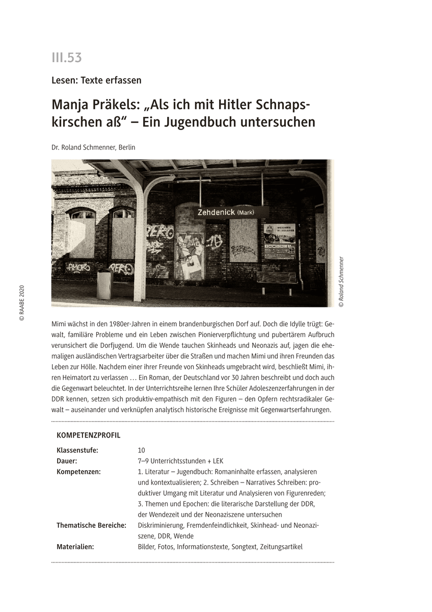 Manja Präkels: „Als ich mit Hitler Schnapskirschen aß“