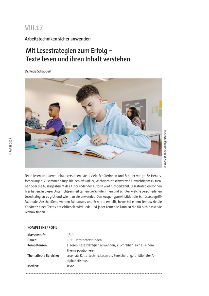 Mit Lesestrategien zum Erfolg