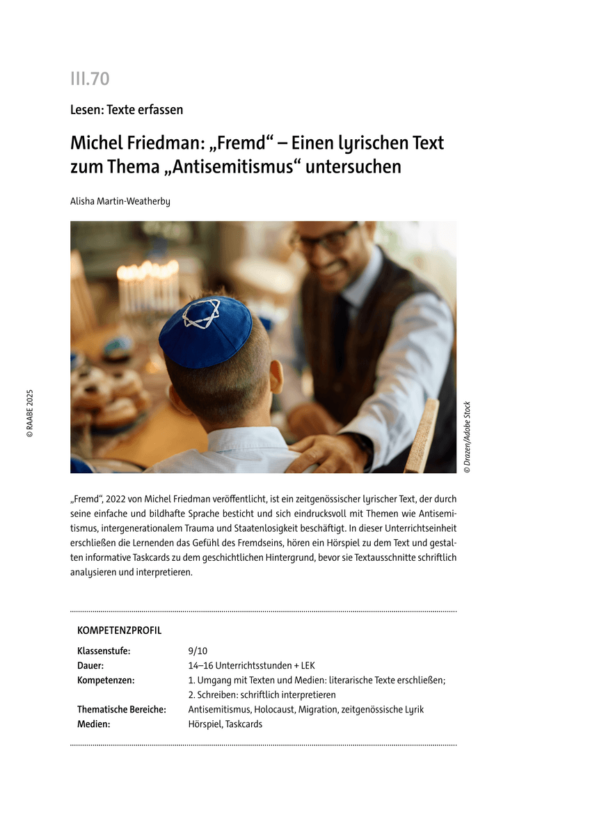 Michel Friedman: „Fremd“