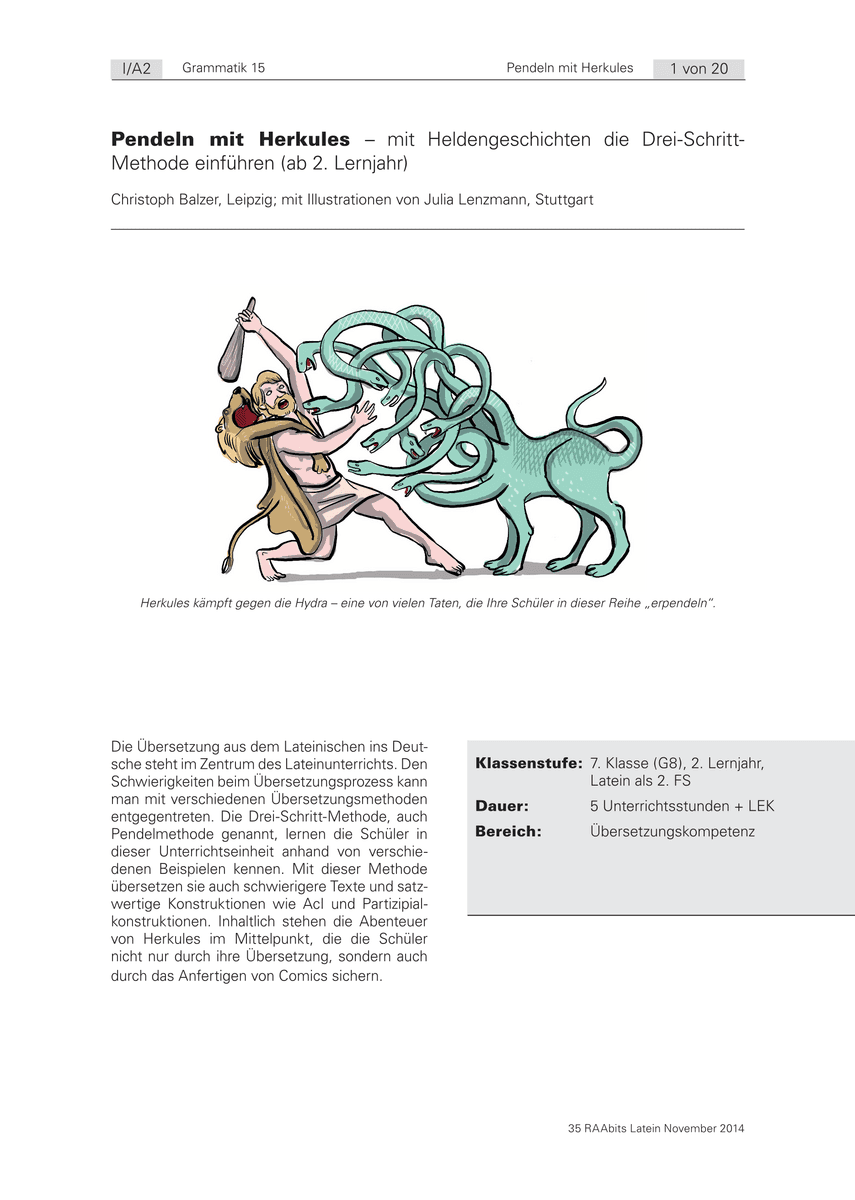 Pendeln mit Herkules