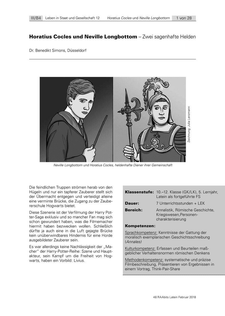 Horatius Cocles und Neville Longbottom