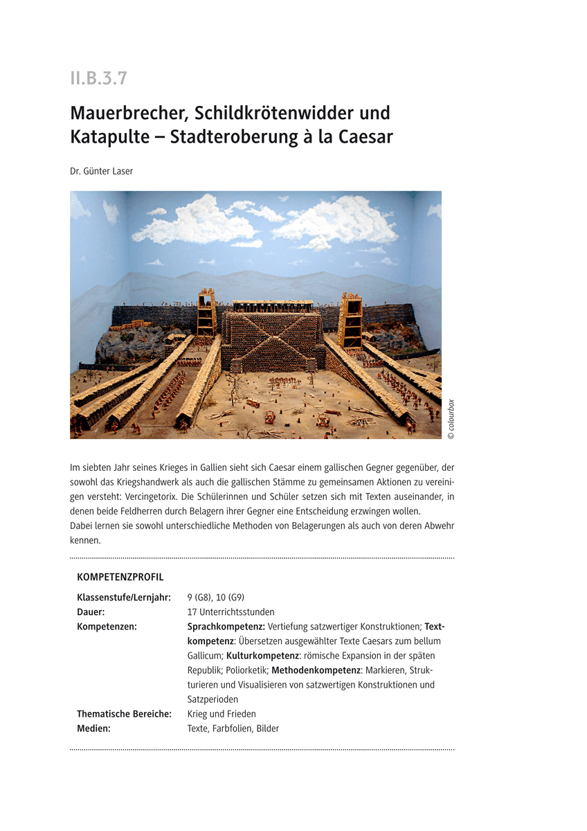 Mauerbrecher, Schildkrötenwidder und Katapulte