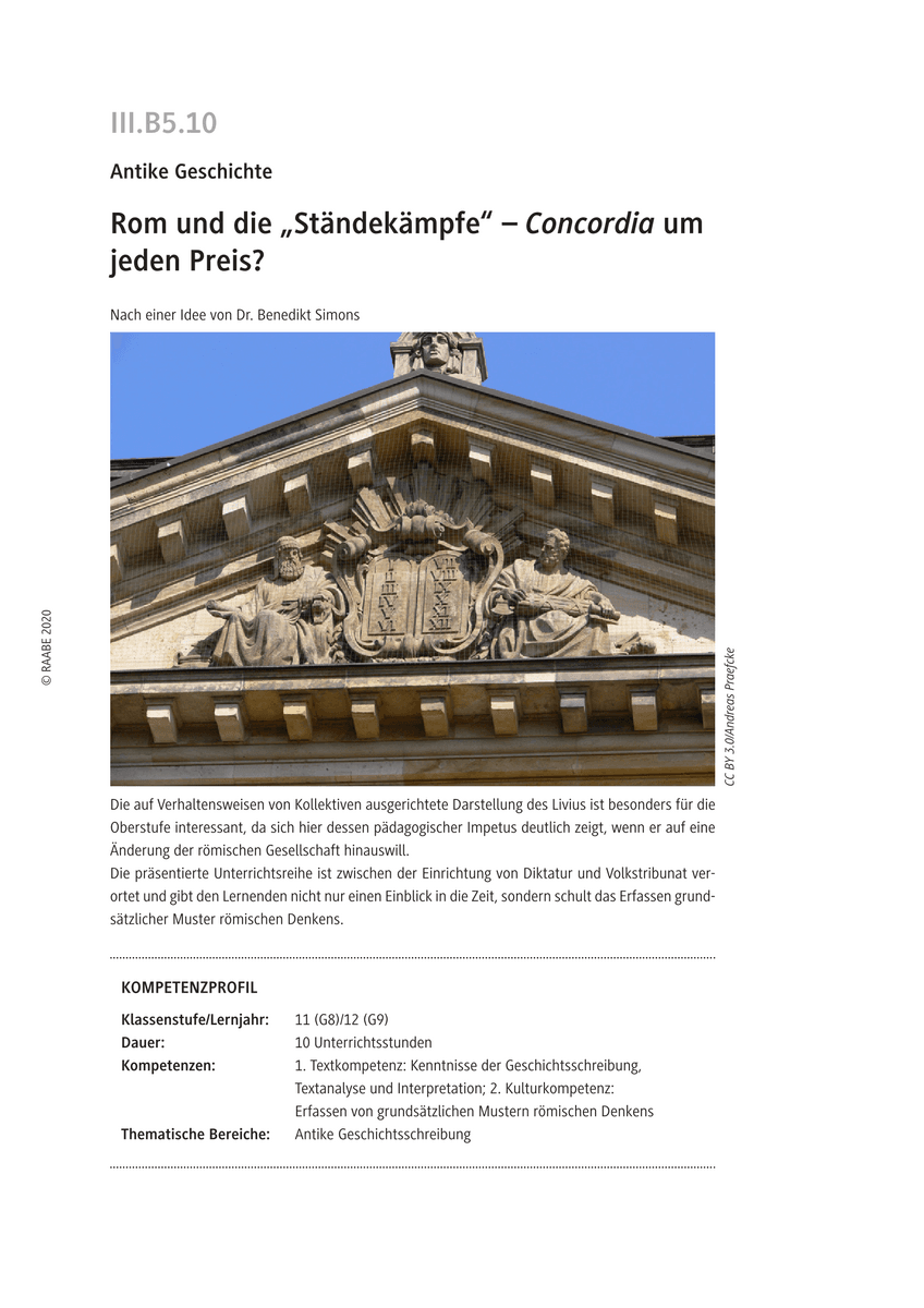 Rom und die „Ständekämpfe“