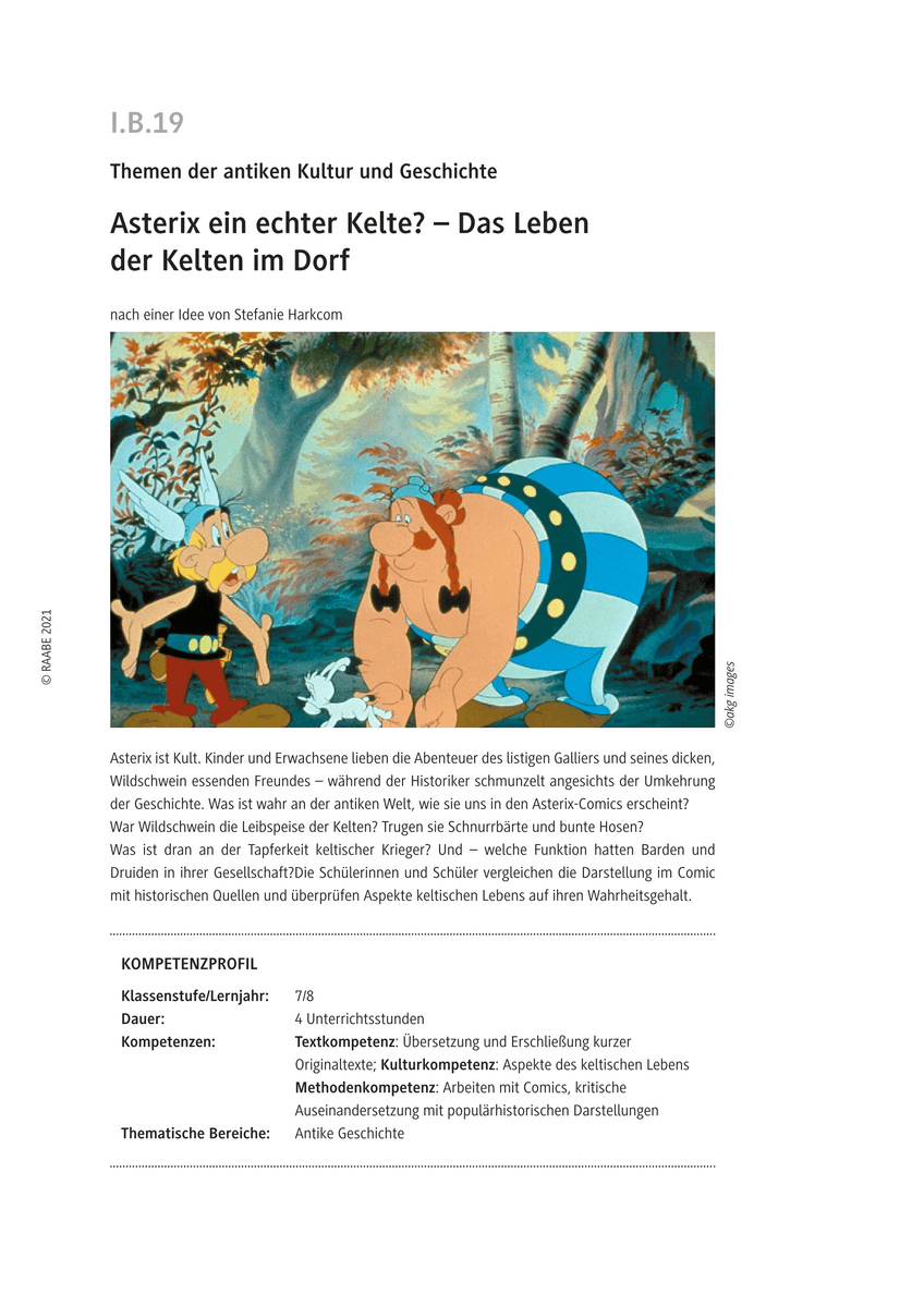 Asterix ein echter Kelte?