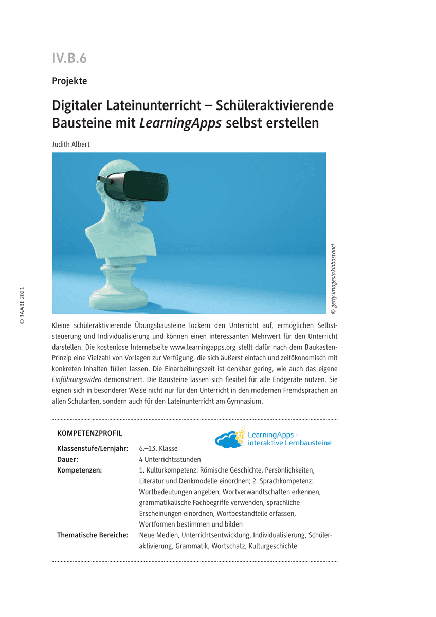 Digitaler Lateinunterricht