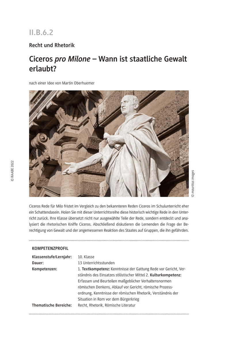 Ciceros pro Milone