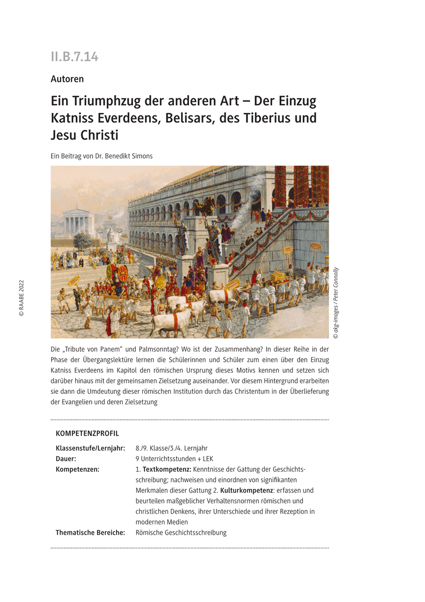 Ein Triumphzug der anderen Art