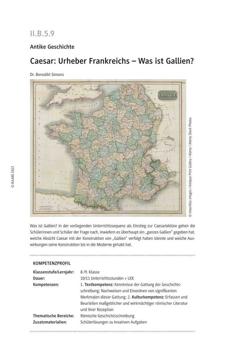 Caesar: Urheber Frankreichs