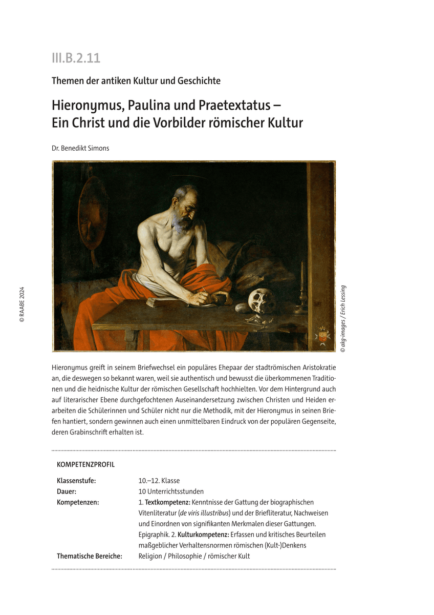 Hieronymus, Paulina und Praetextatus