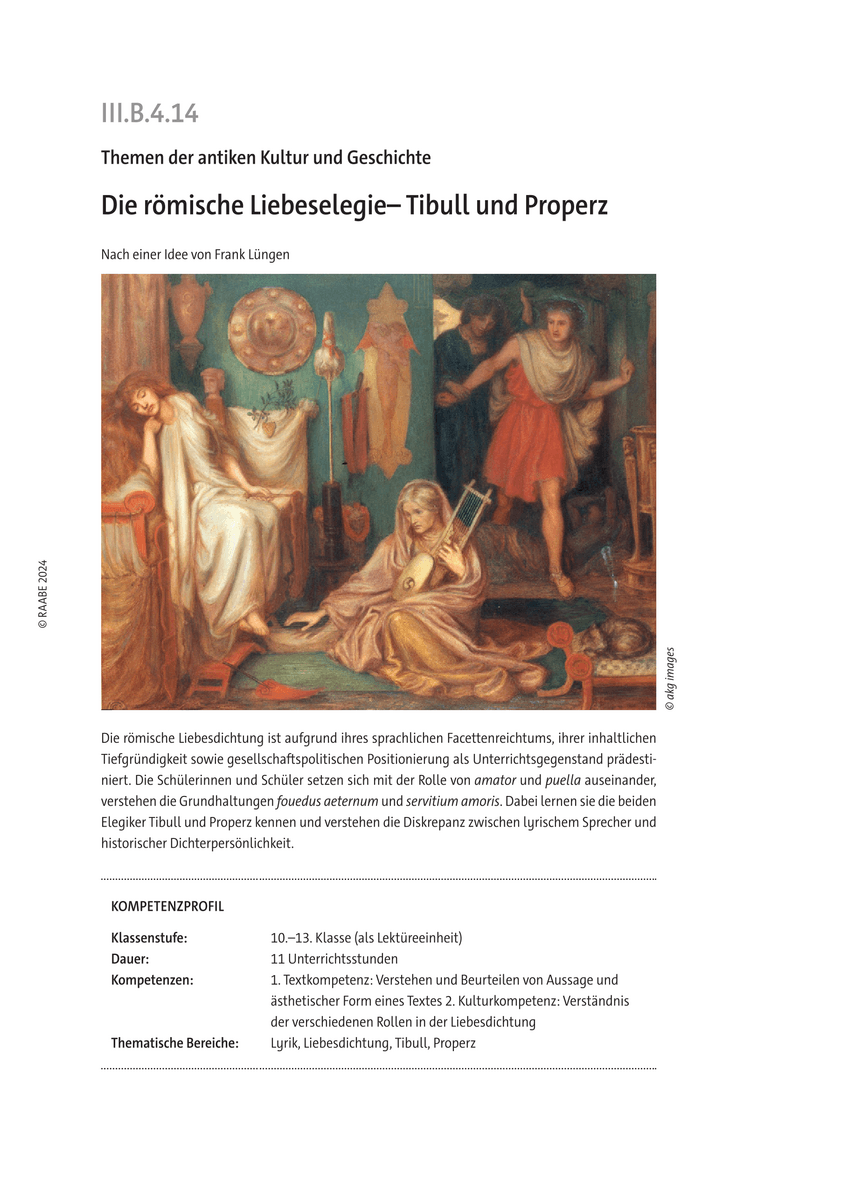 Die römische Liebeselegie