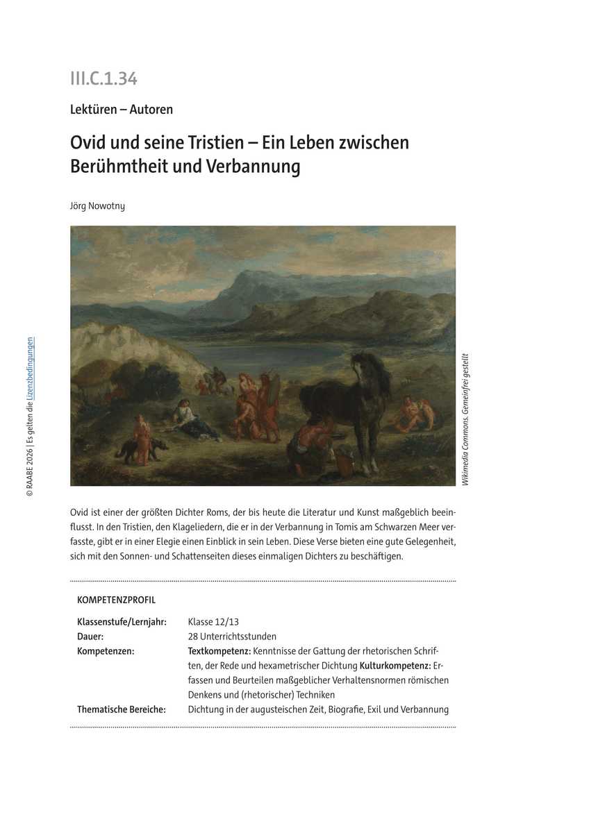 Ovid und seine Tristien